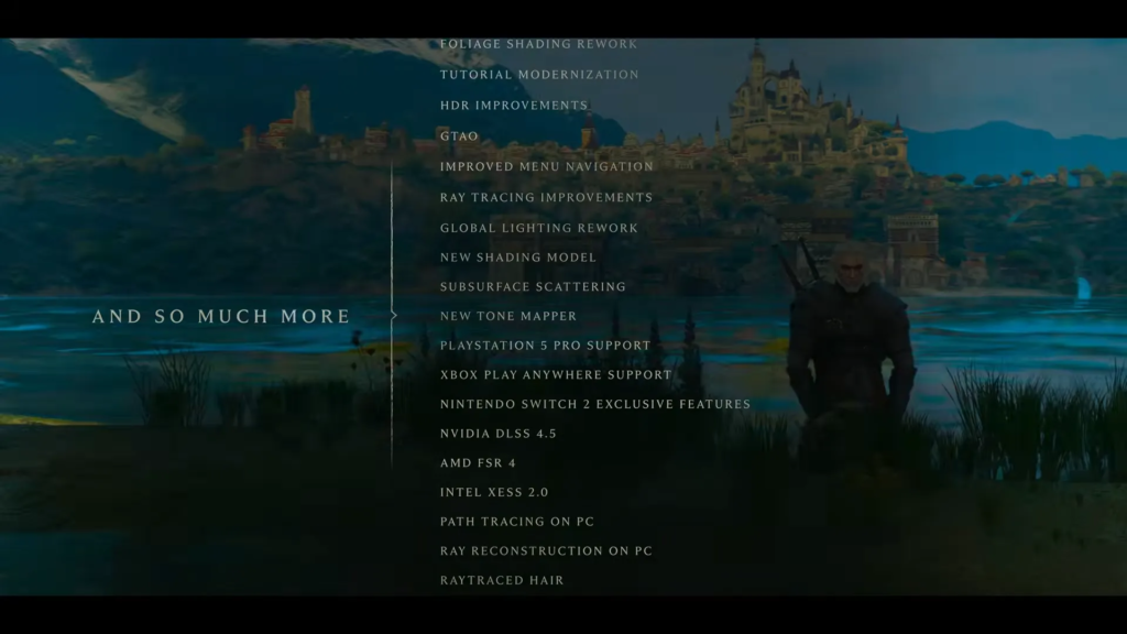 Recursos de The Witcher 3 Remastered